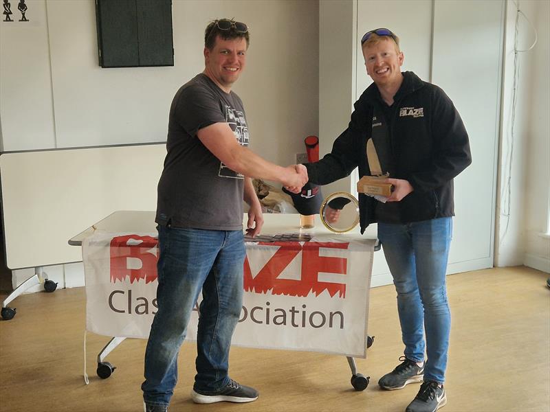 Charlie Matthews wins the Blaze Eastern Championship at the Isle Of Sheppey photo copyright IOSSC taken at Isle of Sheppey Sailing Club and featuring the Blaze class