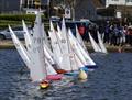 IOM Nationals at Poole: Crowds at the start on day 1 © Malcolm Appleton