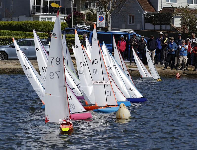 IOM Nationals at Poole: Crowds at the start on day 1 - photo © Malcolm Appleton