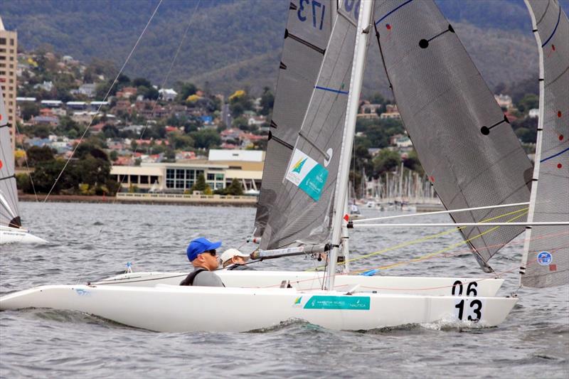 Tasmanian Matt Bugg today won his sixth Australian championship in the International 2.4mR class photo copyright Angus Calvert taken at Royal Yacht Club of Tasmania and featuring the 2.4m class