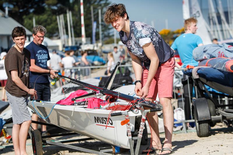 The stage is set for the RYA Youth Nationals at Hayling Island photo copyright Paul Wyeth / RYA taken at Hayling Island Sailing Club and featuring the 29er class