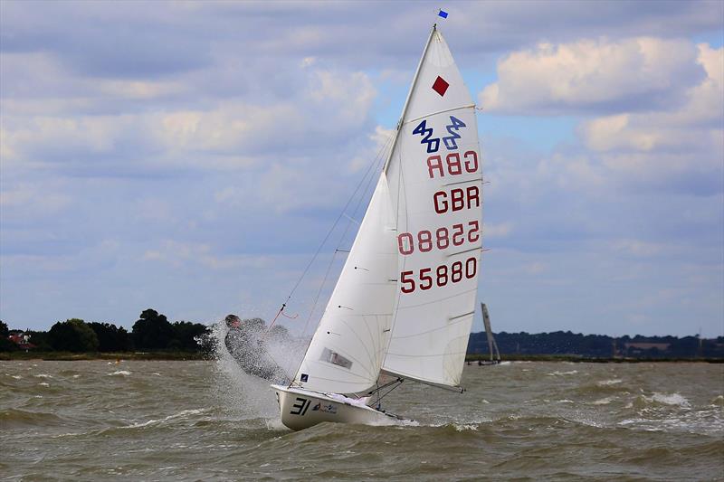 Pyefleet Week 2016 day 4 photo copyright Tim Bees taken at Brightlingsea Sailing Club and featuring the 420 class