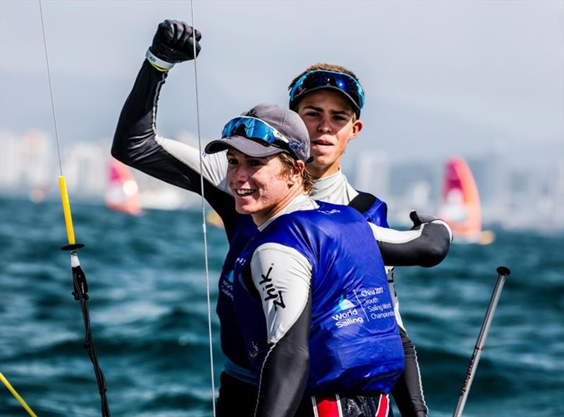 Otto and Rome at Youth Sailing Worlds Sanya photo copyright Jesus Renedo / Sailing Energy / World Sailing taken at  and featuring the 420 class