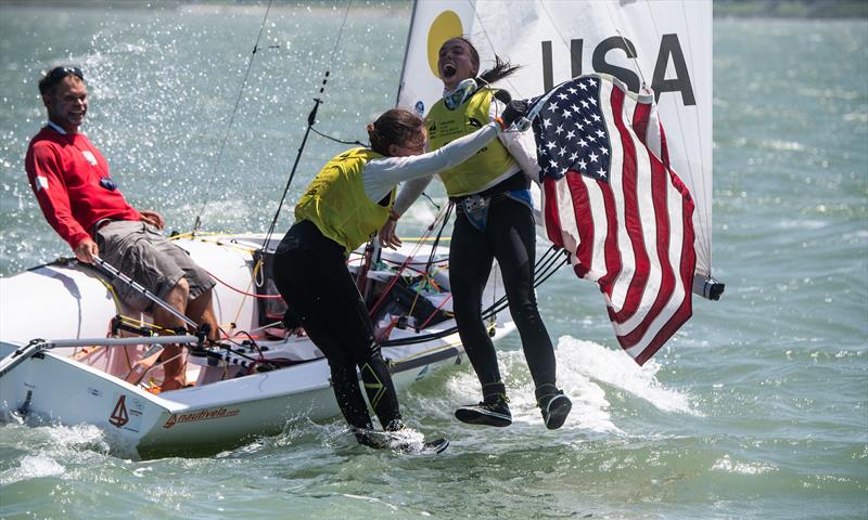 2018 420 Womens winners; Will US Sailing back its winning youth sailors for 2024 and beyond with the current Youth and Olympic progression? - photo © Jen Edney / World Sailing