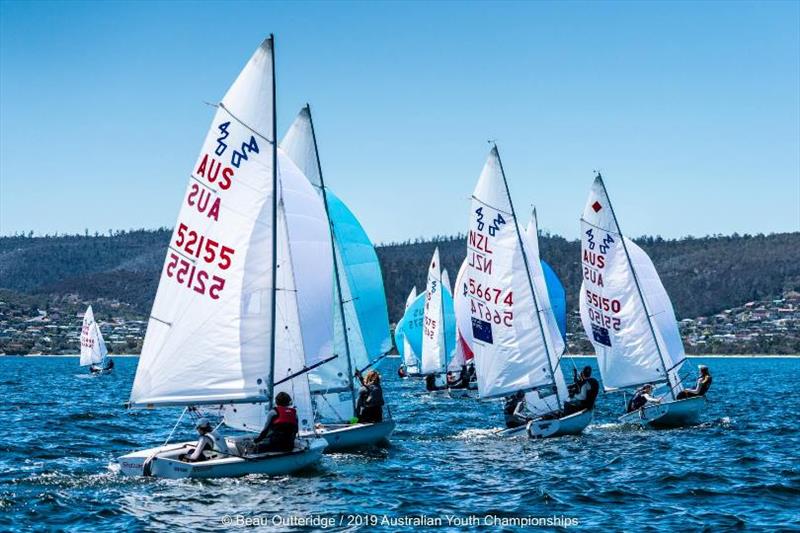 420s fleet - Day 1, 2019 Australian Sailing Youth Championships - photo © Beau Outteridge / 2019 Australian Youth Championships