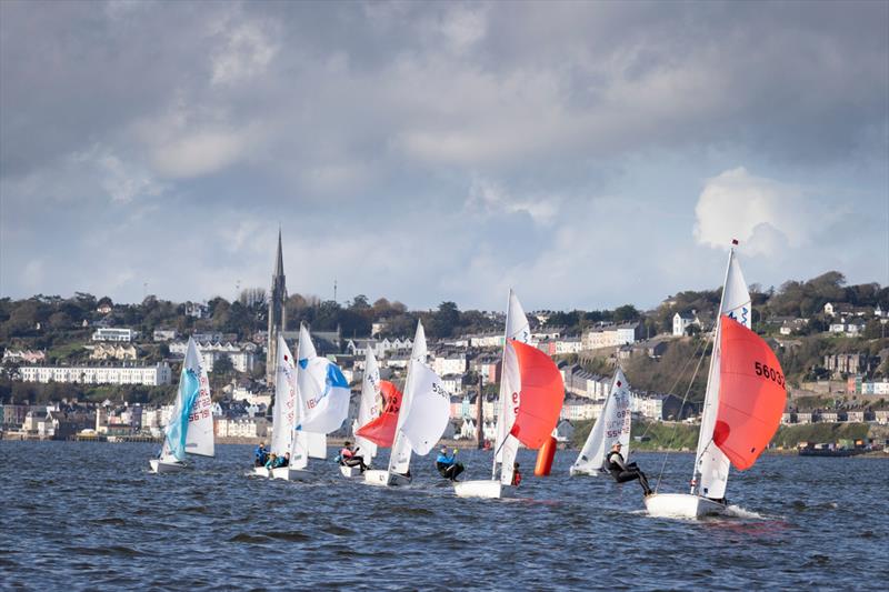 Investwise Irish Sailing Youth Nationals on Cork Harbour day 2 photo copyright David Branigan / Oceansport taken at Royal Cork Yacht Club and featuring the 420 class