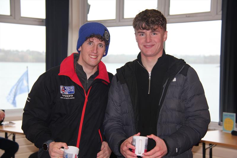 Ollie Meadowcroft & Oscar Cawthorne win the 420 Inlands at Draycote photo copyright Jon Cawthorne taken at Draycote Water Sailing Club and featuring the 420 class