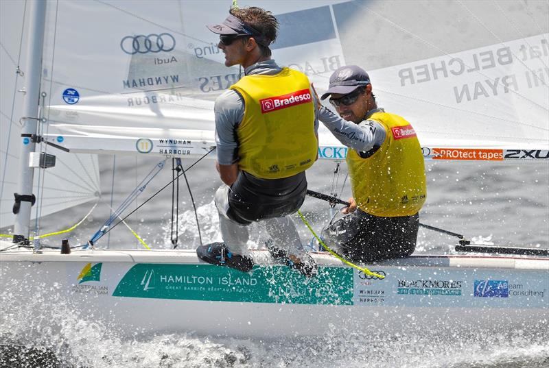 Gold for Mat Belcher & Will Ryan at the Copa Brasil de Vela in Rio photo copyright Victor Kovalenko taken at  and featuring the 470 class