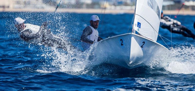 Sime Fantela and Igor Marenic (CRO) on day 3 of the 470 European Championships in Palma photo copyright Jesus Renedo / Sailing Energy / CBA taken at Club Nàutic S'Arenal and featuring the 470 class