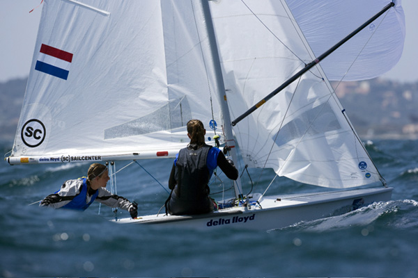 High winds for the medal races at the 41st Semaine Olympique Française in Hyères photo copyright Richard Langdon / Skandia Team GBR taken at  and featuring the 470 class