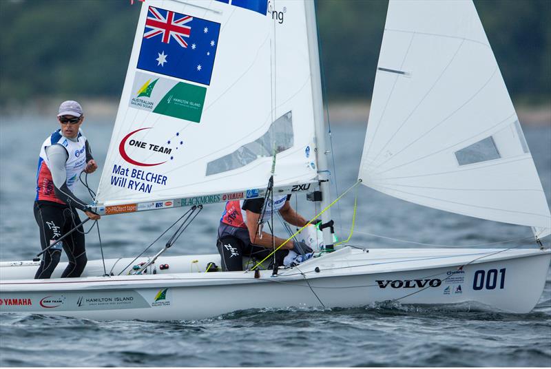 Matt Belcher (AUS) - Mens 470 - Hempel Sailing World Championships 2018 - Day 5 in Aarhus photo copyright Sailing Energy / World Sailing taken at  and featuring the 470 class