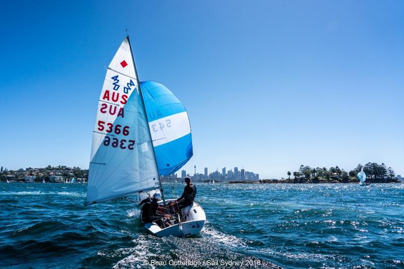  470s fleet - Day 4 - Sail Sydney photo copyright Beau Outteridge taken at Woollahra Sailing Club and featuring the 470 class