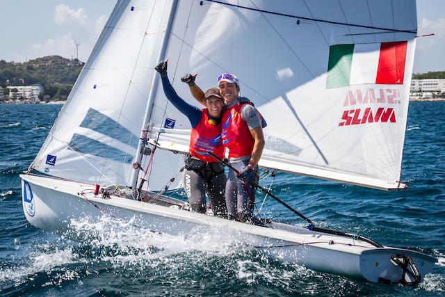 470 Europeans 2022 medal race photo copyright Nikos Alevromytis taken at  and featuring the 470 class