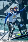 Great Britain's James Peters and Fynn Sterritt win the Europeans Title in the 49er Europeans at La Grande Motte © YCGM / Didier Hillaire