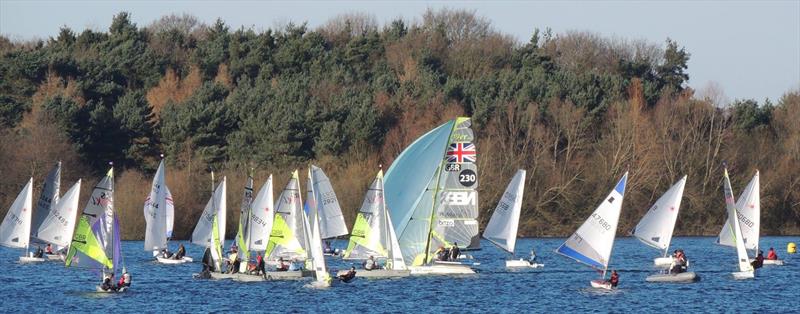 Size does matter ... for clear wind on day 3 of the Alton Water Fox's Marine & Country Frostbite Series photo copyright Emer Berr taken at Alton Water Sports Centre and featuring the 49er class