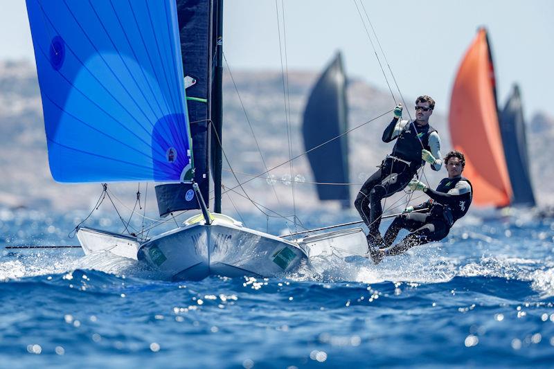 Paris 2024 Olympic Test Event Day 6 photo copyright World Sailing taken at  and featuring the 49er class