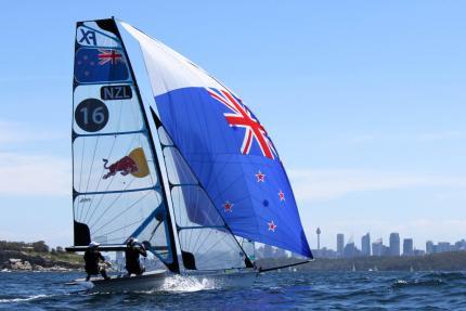Alex Maloney and Molly Meech - 49erFX Day 2, Sail Sydney December 12, 2017 photo copyright Sail Sydney taken at  and featuring the 49er FX class