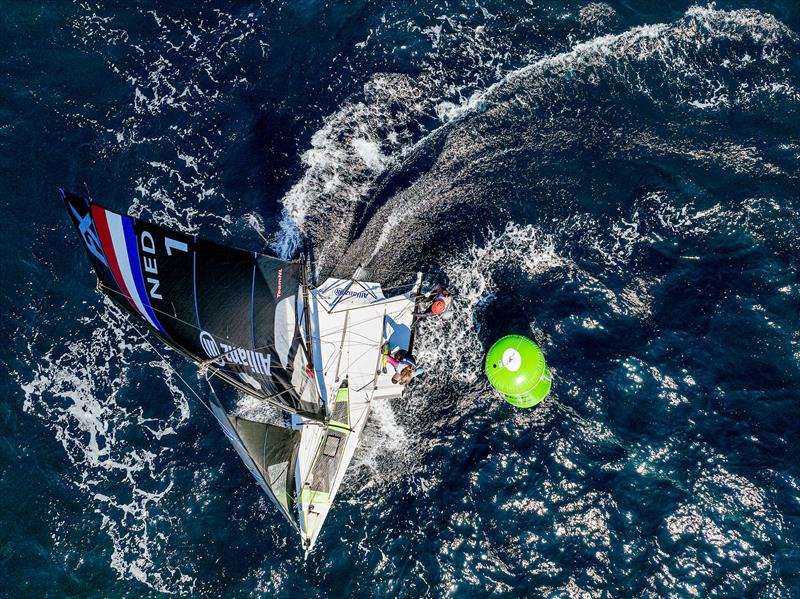 49er FX - Day 3 - 53rd Semaine Olympique Francais, Hyeres photo copyright Sailing Energy / FFVOILE taken at  and featuring the 49er FX class