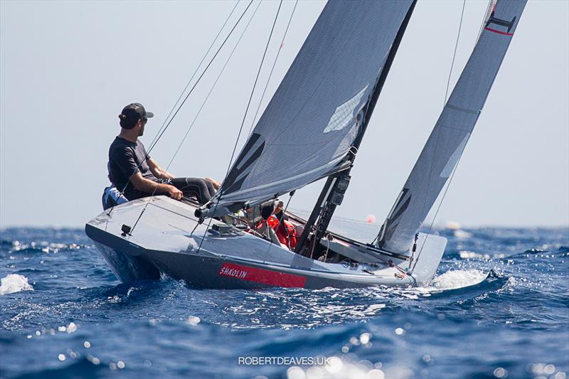 Shaolin on Day 2 - 5.5 European Championship photo copyright Robert Deaves taken at Yacht Club Sanremo and featuring the 5.5m class
