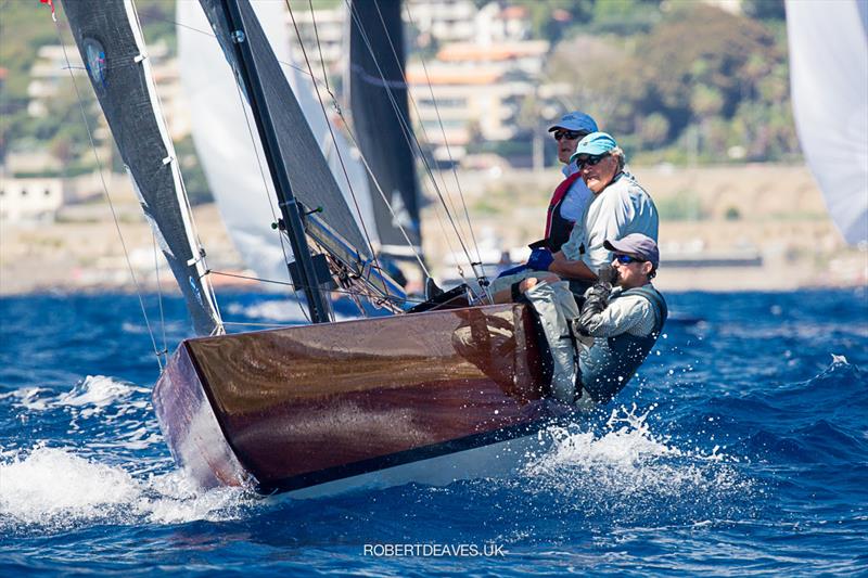 Criollo on Day 2 - 5.5 European Championship photo copyright Robert Deaves taken at Yacht Club Sanremo and featuring the 5.5m class