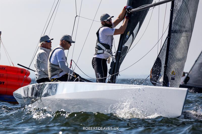 Ali-Baba (BAH 23, Craig Symonette, Flavio Marazzi, William Alloway) during the 5.5 World Championship 2022 photo copyright Robert Deaves taken at Hankø Yacht Club and featuring the 5.5m class