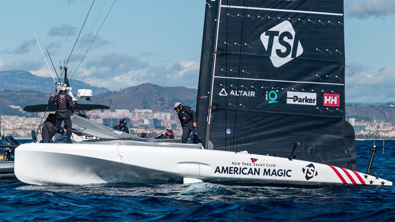 American Magic - AC40 - Day 99 - March 8, 2024 - Barcelona photo copyright Job Vermeulen / America's Cup taken at New York Yacht Club and featuring the AC40 class