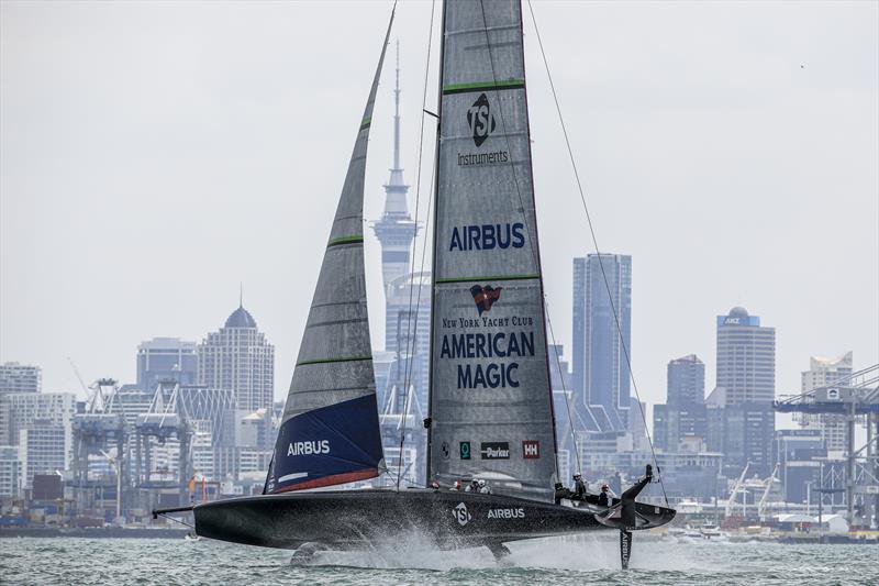New York Yacht Club American Magic on day 2 of PRADA ACWS Auckland photo copyright COR36 / Studio Borlenghi taken at  and featuring the AC75 class