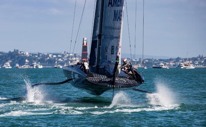 New York Yacht Club American Magic  on day 3 of PRADA ACWS Auckland photo copyright Sailing Energy / American Magic taken at  and featuring the AC75 class