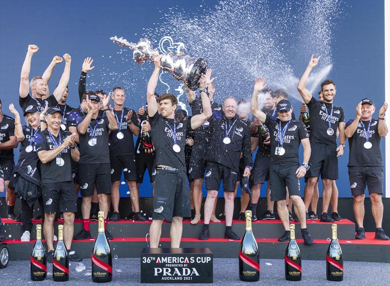 Emirates Team New Zealand win the 36th America's Cup photo copyright ACE / Studio Borlenghi taken at Royal New Zealand Yacht Squadron and featuring the AC75 class