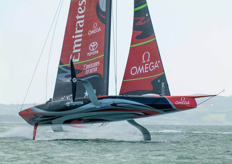Emirates Team NZ provides Spark with one of the most challenging test environments imaginable. October 2019 - photo © Emirates Team New Zealand