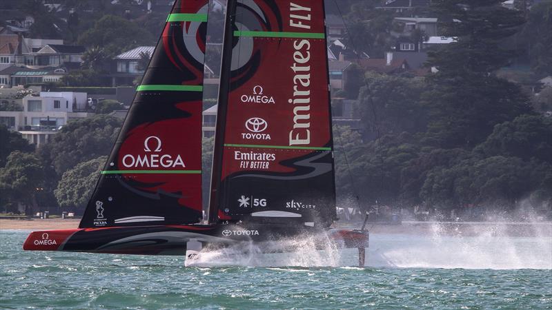 Te Aihe - AC75 - Emirates Team New Zealand - Waitemata Harbour - August 28, - 36th America's Cup photo copyright Richard Gladwell / Sail-World.com taken at Royal New Zealand Yacht Squadron and featuring the AC75 class