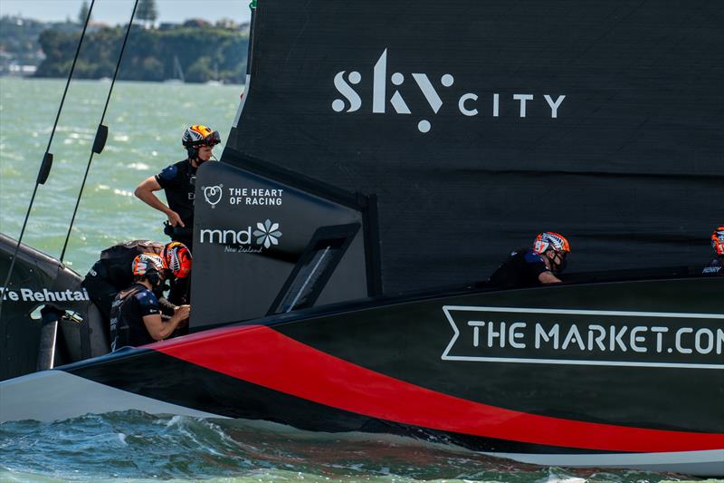 Kiwis living with Motor Neuron Disease is the official charity partner of Emirates Team New Zealand photo copyright Photo supplied taken at Royal New Zealand Yacht Squadron and featuring the AC75 class