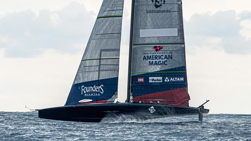 American Magic, Day 47 AC75 (B2), November 9, 2023 Barcelona photo copyright Ugo Fonolla / America's Cup taken at New York Yacht Club and featuring the AC75 class