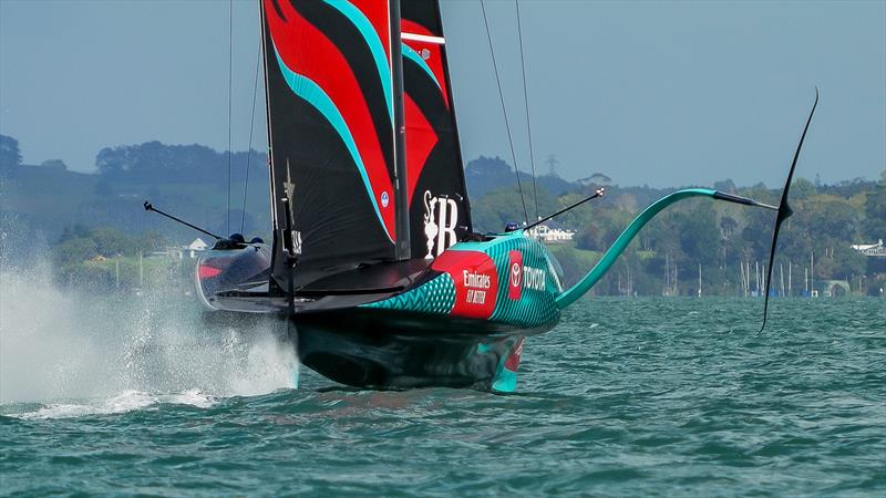 Emirates Team New Zealand- AC75 - Day 2 - April 14, 2024 - Auckland - photo © Sam Thom/America's Cup