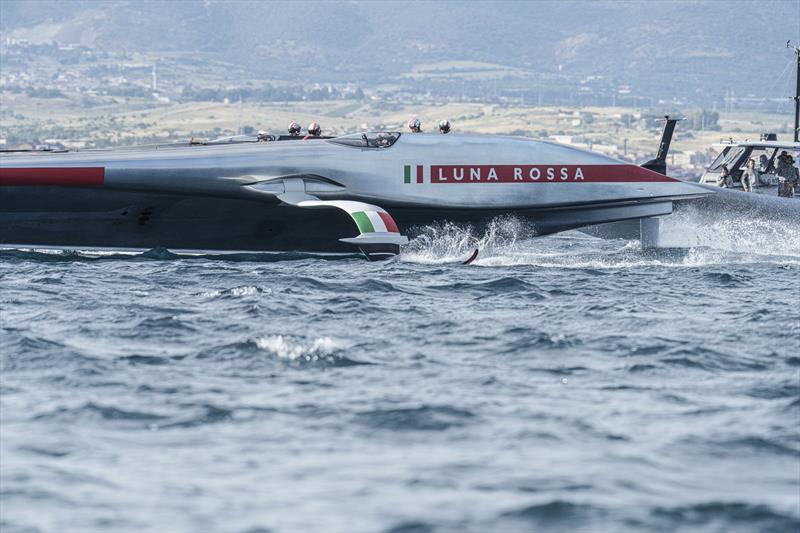 Luna Rossa (ITA) launches and tow tests - Cagliari, Sardinia - May 20, 2026 - photo © Luna Rossa Recon