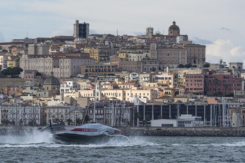 Luna Rossa (ITA) launches and tow tests - Cagliari, Sardinia - May 20, 2026 - photo © Luna Rossa Recon