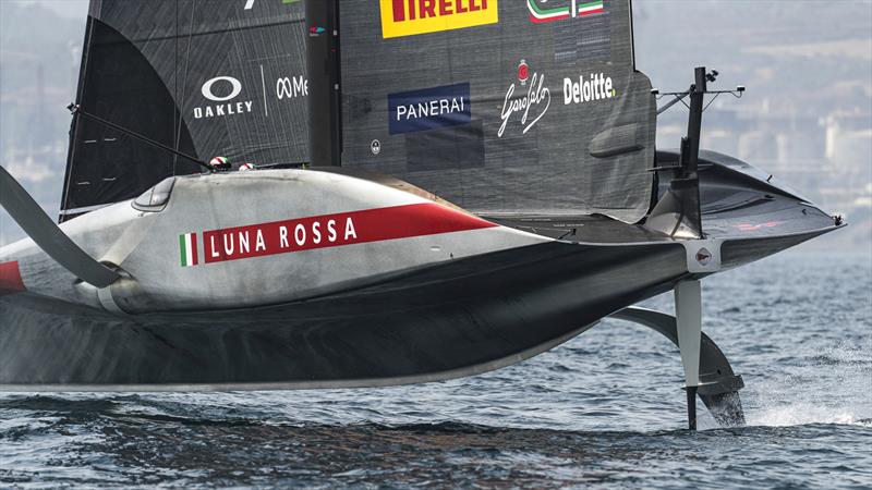 Rudder - Luna Rossa (ITA) - Day 19 - August 28, 2026 - Cagliari, Sardinia - photo © Ivo Rovira / America's Cup Recon