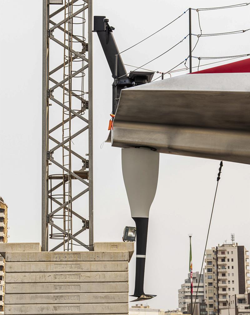 New/modified rudder - Luna Rossa (ITA) - Day 19 - August 28, 2026 - Cagliari, Sardinia - photo © Ivo Rovira / America's Cup Recon