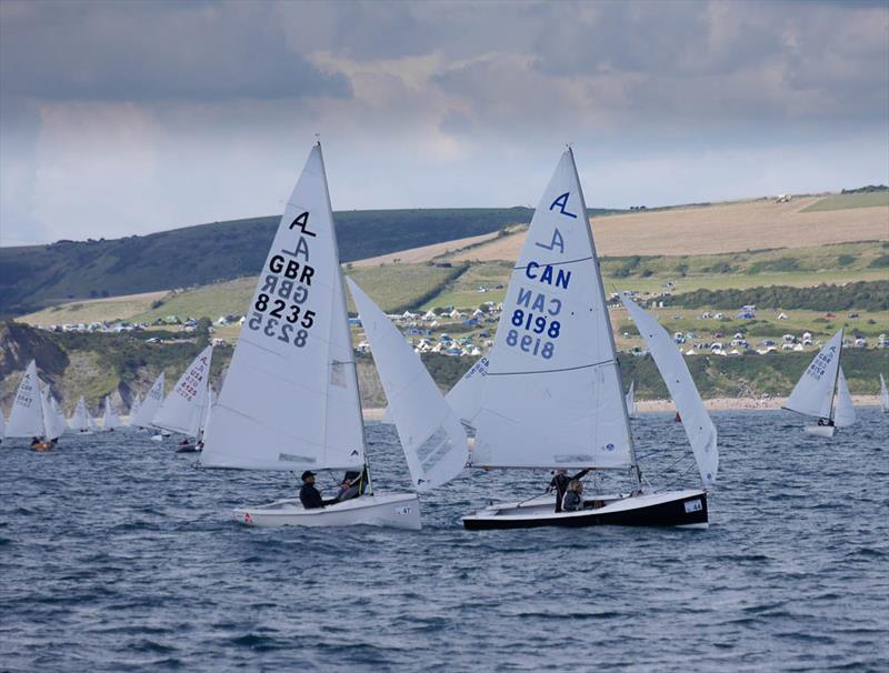 Luffing match step 2 - Day 4 of the Peak-Ryzex Albacore Internationals 2017 at the WPNSA photo copyright Pauline Rook taken at Weymouth & Portland Sailing Academy and featuring the Albacore class