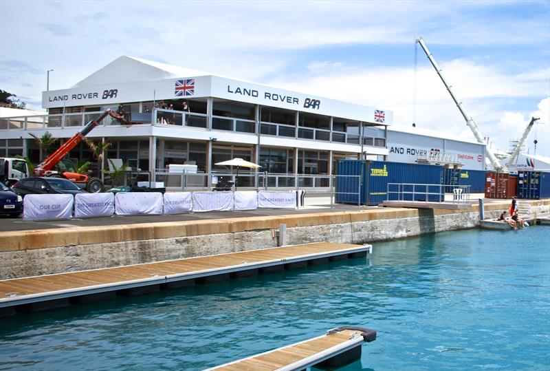 Land Rover BAR have a `double base` in Bermuda with a large corporate area (all pre-frabricated). The British team are expected to be one of the worst affected if the 