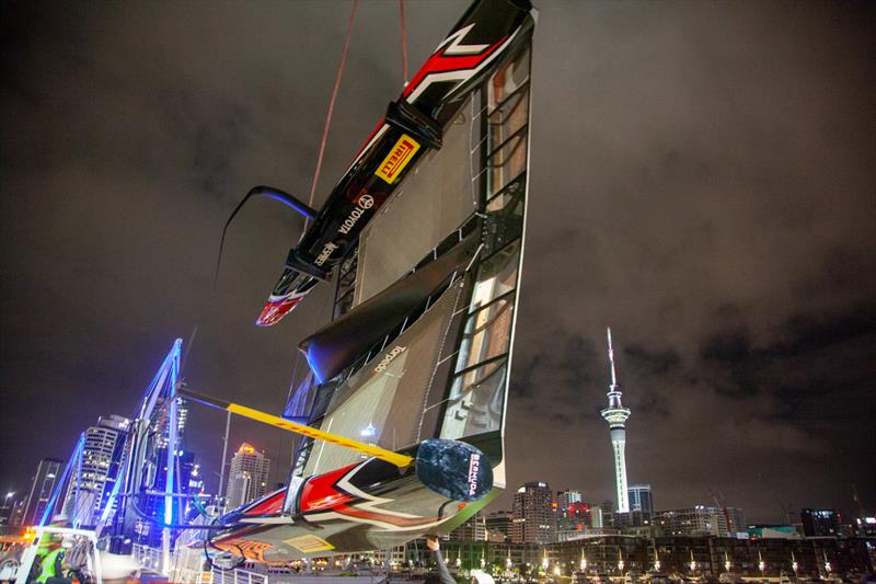 Emirates Team New Zealand put the America's Cup champion AC50 on public display at the America's Cup Village - photo © Emirates Team New Zealand