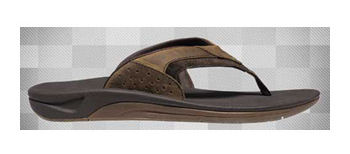 The Leather Redux flip flop is now in stock at Andark photo copyright Reef taken at  and featuring the  class
