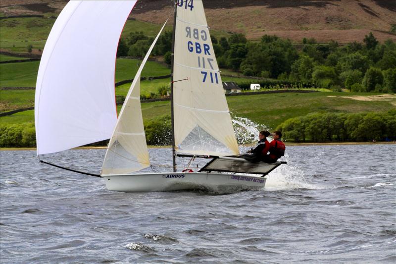 B14s at Derwent Reservoir photo copyright Tim Olin / www.olinphoto.co.uk taken at Derwent Reservoir Sailing Club and featuring the B14 class
