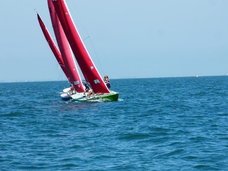 Glorious sailing conditions in Bembridge over the weekend photo copyright Mike Samuelson taken at Bembridge Sailing Club and featuring the Bembridge Redwing class