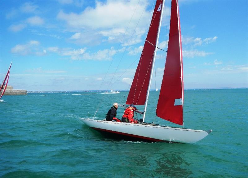 Bembridge keelboat racing over the weekend photo copyright Mike Samuelson taken at Bembridge Sailing Club and featuring the Bembridge Redwing class