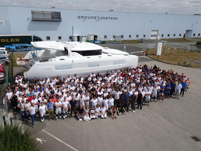 Lagoon team photo copyright Groupe Beneteau taken at  and featuring the Beneteau class