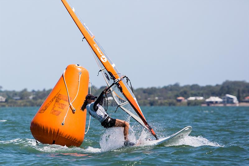 Hailey Lea in action - 2018 Australian Youth Championships photo copyright RQYS Natasha Hoppner taken at Royal Queensland Yacht Squadron and featuring the Bic Techno class