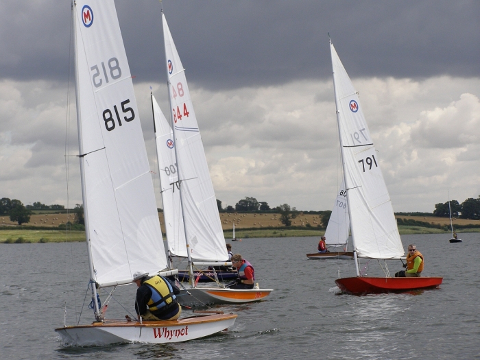 A lighter moment at the National Champs photo copyright Karen Collyer taken at Northampton Sailing Club and featuring the British Moth class