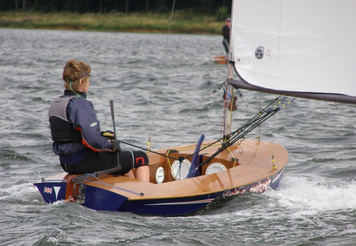 Laura Honey at the National Champs photo copyright Karen Collyer taken at Northampton Sailing Club and featuring the British Moth class