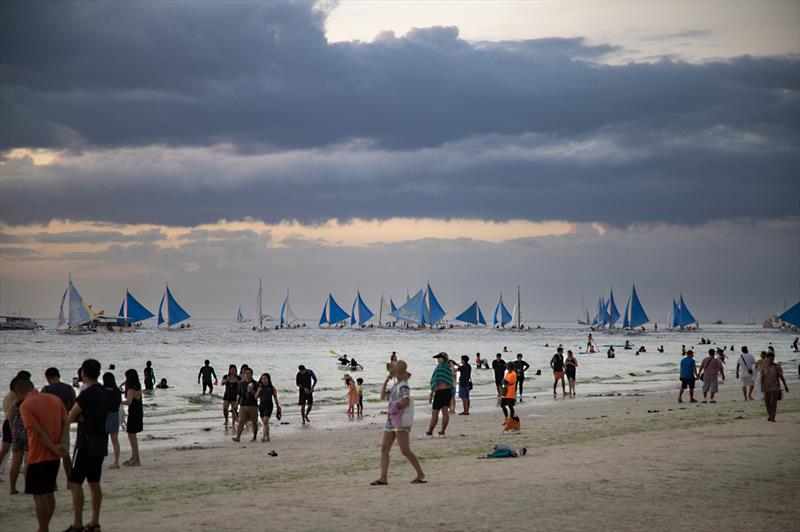 Passeggiata with bancas. BPI Boracay 200 photo copyright Guy Nowell / BPI taken at  and featuring the  class